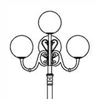 Đèn trang trí vườn cột DC02