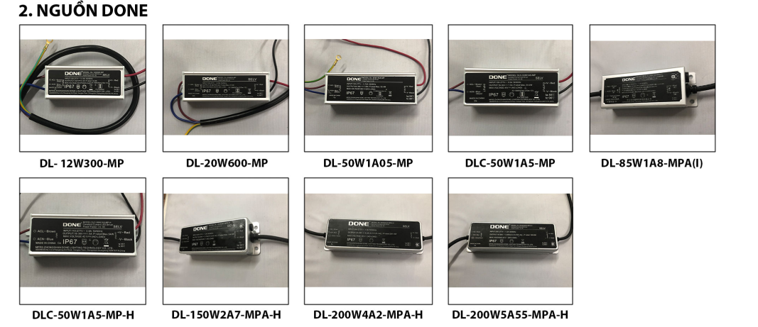 Nguồn led Done